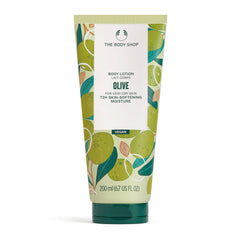 The Body Shop Olive Lotion, flacon, hydratation durable pour peau très sèche.