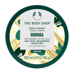 The Body Shop Moringa Body Yogurt flacon: hydratation rapide et légère.