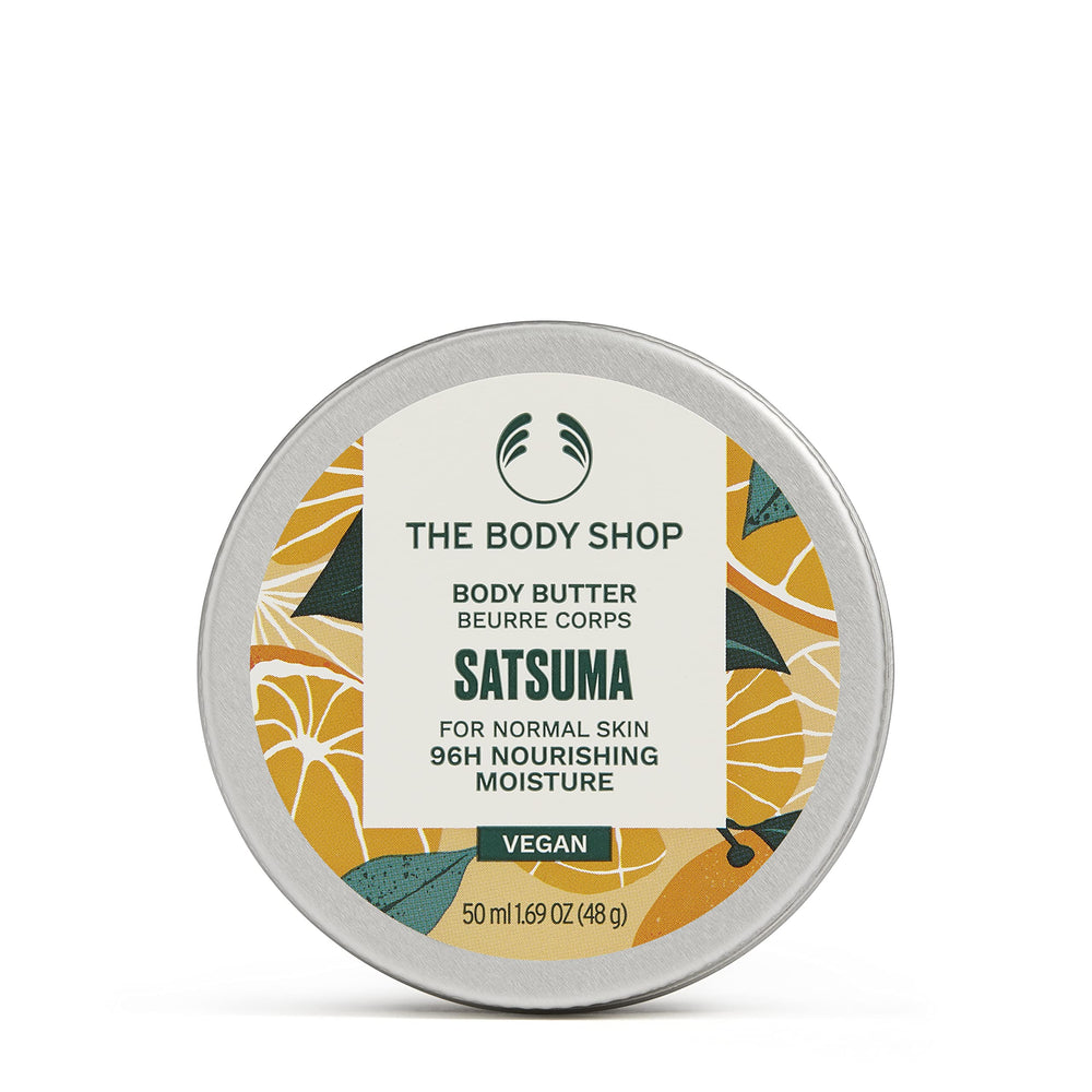 Beurre corporel Satsuma The Body Shop emballage recyclable et pratique pour votre routine