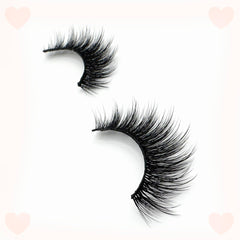 The Book of Lashes Sparkle 3-pair display highlights value.