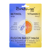 The Crème Shop masque-feuille fusion Rétinol et Vitamine C pour éclat et fermeté