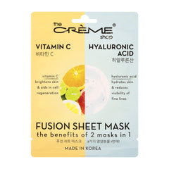 The Crème Shop masque visage hydratant et lumineux grâce à l’acide hyaluronique.
