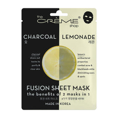 The Crème Shop masque Fusion Citron pour brillance légère et purification des pores.