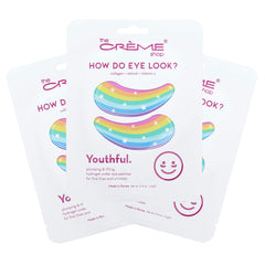Patchs hydrogel The Crème Shop pour les yeux jeunesse – application ciblée et rafraîchissante.