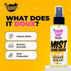Protection thermique avant coiffage avec Le Doux Mist Demeanor.