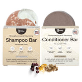 The Earthling Co: barre shampoing et apres-shampoing ensemble douceur pour cheveux.