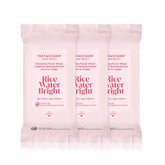 The Face Shop Glamzilla Rice Water Bright wipes front-pack for daily cleansing
