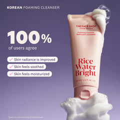 Emballage élégant et recyclable The Face Shop Rice Water Bright.
