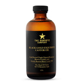 The Goodbye Company Jamaican Black Castor Oil bottle closeup for hair care