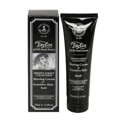 The Goodfellas' smile Taylor of Old Bond Street crème de rasage tube — mousse soyeuse pour rasage précis.