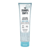 The Grandpa Soap Company gel douche huile de coton dans une bouteille claire, hydratante.