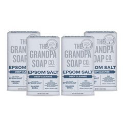 Savon-barre The Grandpa Soap Company au sel d'Epsom — emballage recyclable et soin quotidien