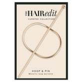 The Hair Edit Hoop & Pin : barrette-boucle-metallique, fixation fiable toute la journée.