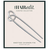 The Hair Edit Knotted Chignon Pin – épingle silhouette discrète pour coiffage quotidien.