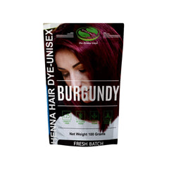 The Henna Guys Bourgogne cheveux: couleur naturelle et couverture des gris.