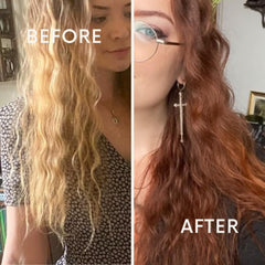 The Henna Guys couverture des cheveux gris avec une teinte naturelle.