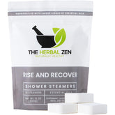 The Herbal Zen bombe-douche aromathérapie vue rapprochée montrant la texture et le parfum naturel