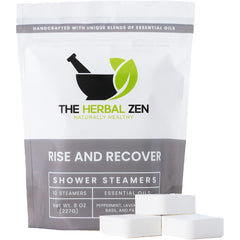 The Herbal Zen bombe-douche aromathérapie vue rapprochée montrant la texture et le parfum naturel