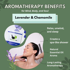The Herbal Zen bombe-douche-lavande-relaxation prolongée pour le soir.