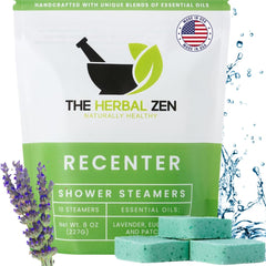 Tablettes Recenter The Herbal Zen avec lavande et eucalyptus pour relaxation à la maison