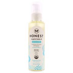 The Honest Company huile pour le corps – vue de la bouteille, hydratation douce et veloutée