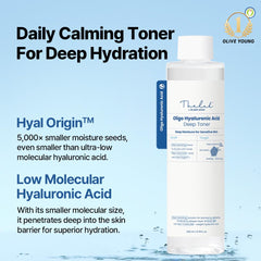 The Lab by Blanc Doux Oligo Hyaluronic Toner droplets show quick absorption.