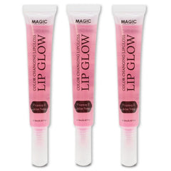 The Make-Up Artist Project Lip Glow changeant de couleur sur les lèvres, fini brillant.