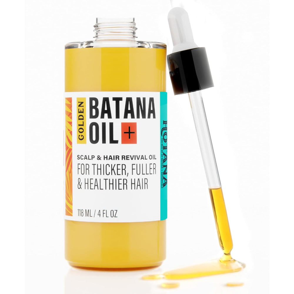 The-Mix-Up Golden Batana Oil — bouteille 4 oz, huile capillaire nourrissante pour cheveux.