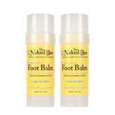 The Naked Bee baume pieds miel orange, application roulante adoucit callosités