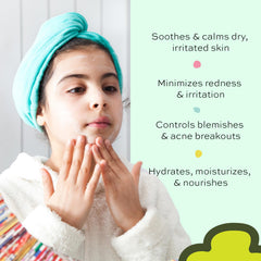Extraits d’argousier et fraises The Natural and Organic Family, soin nourrissant pour la peau.