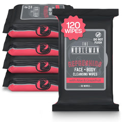 Lingettes The Nobleman visage et corps – aloé-eucalyptus pour fraîcheur instantanée