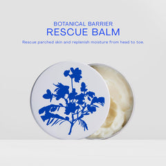 The Outset Barrière Botanique Rescue Balm boîtier compact montrant son format.