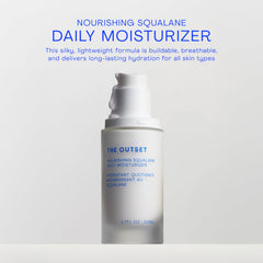 The Outset Squalane - crème légère offrant une application fluide et non grasse.