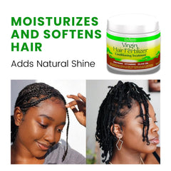 The Roots Naturelle Virgin Hair Fertilizer – texture crèmeuse pour nourrir cheveux secs.