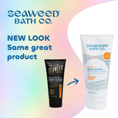 Texture des grains du gommage Seaweed Bath Co. Detox pour exfolier en douceur.