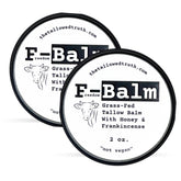 The Tallowed Truth F-Balm en pot 2oz, hydratation pratique pour visage et corps