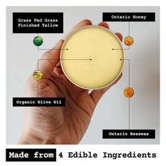 The Tallowed Truth F-Balm Tallow pour lèvres: aide à hydrater et protéger.