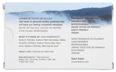 The Unscented Company savon-bar ingredients veganes, sans cruauté, routine quotidienne idéale.