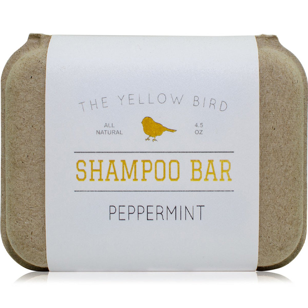 The Yellow Bird Peppermint Shampoo Bar – emballage eco pour voyage pratique