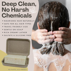 The Yellow Bird Peppermint Shampoo Bar – texture crémeuse et fraîcheur menthe