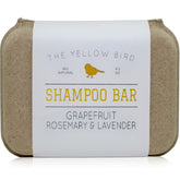 The Yellow Bird Shampoing Solide au pamplemousse, douceur pour cuir chevelu sensible.