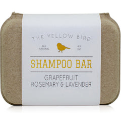 The Yellow Bird Shampoing Solide au pamplemousse, douceur pour cuir chevelu sensible.