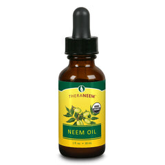 TheraNeem Huile de Neem, flacon; soin nourrissant pour peau et cheveux.