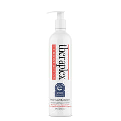 Theraplex Hydro Lotion bouteille 8oz décrivant l hydratation douce pour peaux sensibles