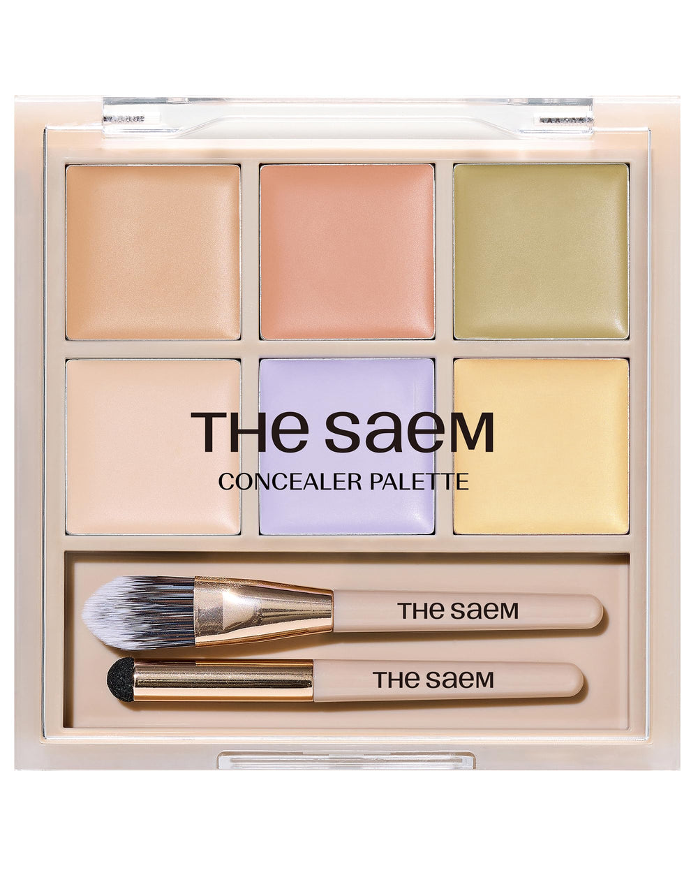 THESAEM Cover Perfection Concealer Palette swatches show six tones for tailored coverage.