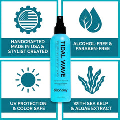 THESALONGUY Tidal Wave finition-matte avec tenue flexible et naturelle.