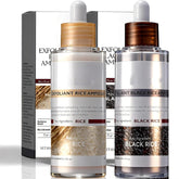 THESHYING ampoule riz-peel-shot-glow — bouteille montrant l'hydratation rapide