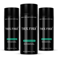 Thick Fiber – Bouteille noire 25 g vue avant, rendu naturel.