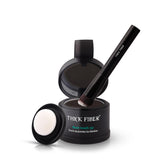 Poudre Thick Fiber pour racines brun foncé, couverture rapide et naturelle.