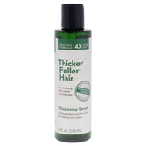 Sérum Thicker Fuller Hair, bouteille indiquant une action fortifiante pour cheveux plus épais